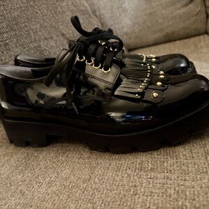 Baldinini Black Patent Leather Women's Shoes